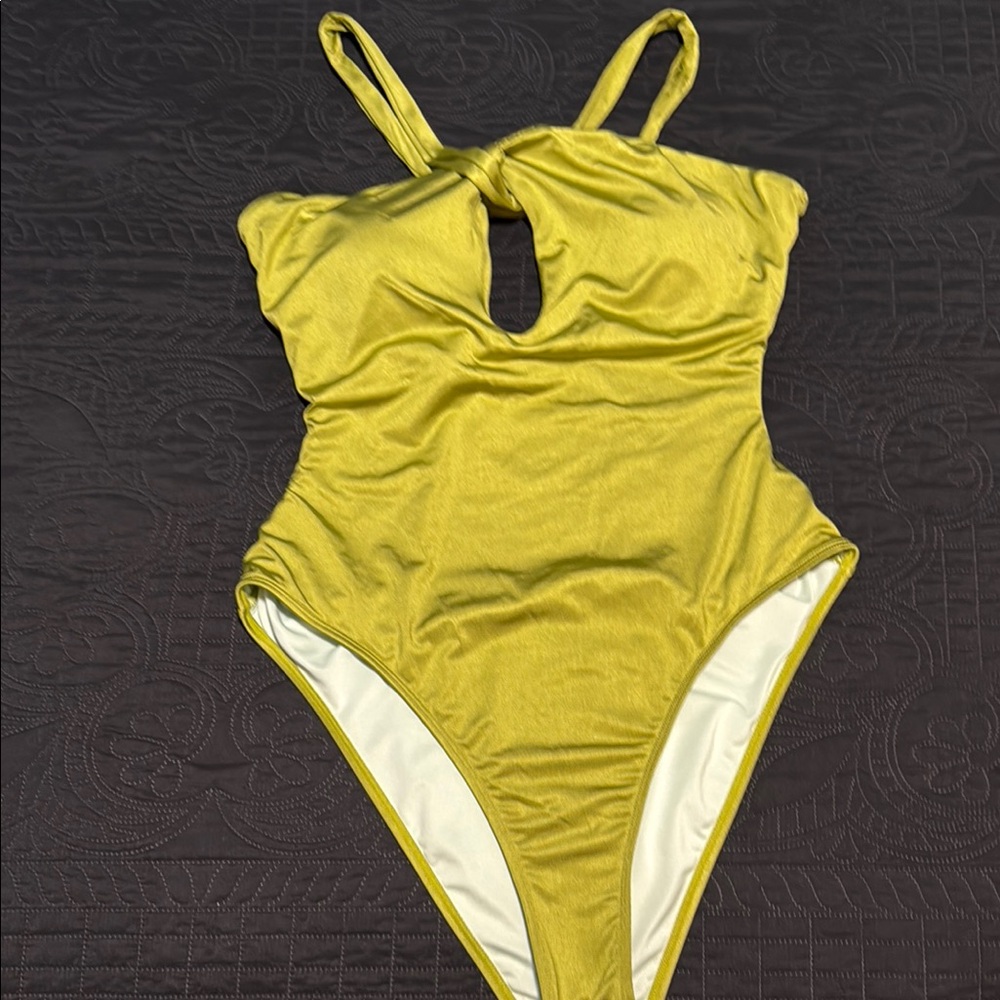 Yellow One-Piece Swimsuit